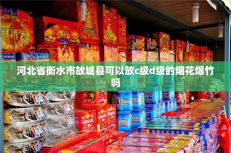 河北省衡水市故城县可以放c级d级的烟花爆竹吗