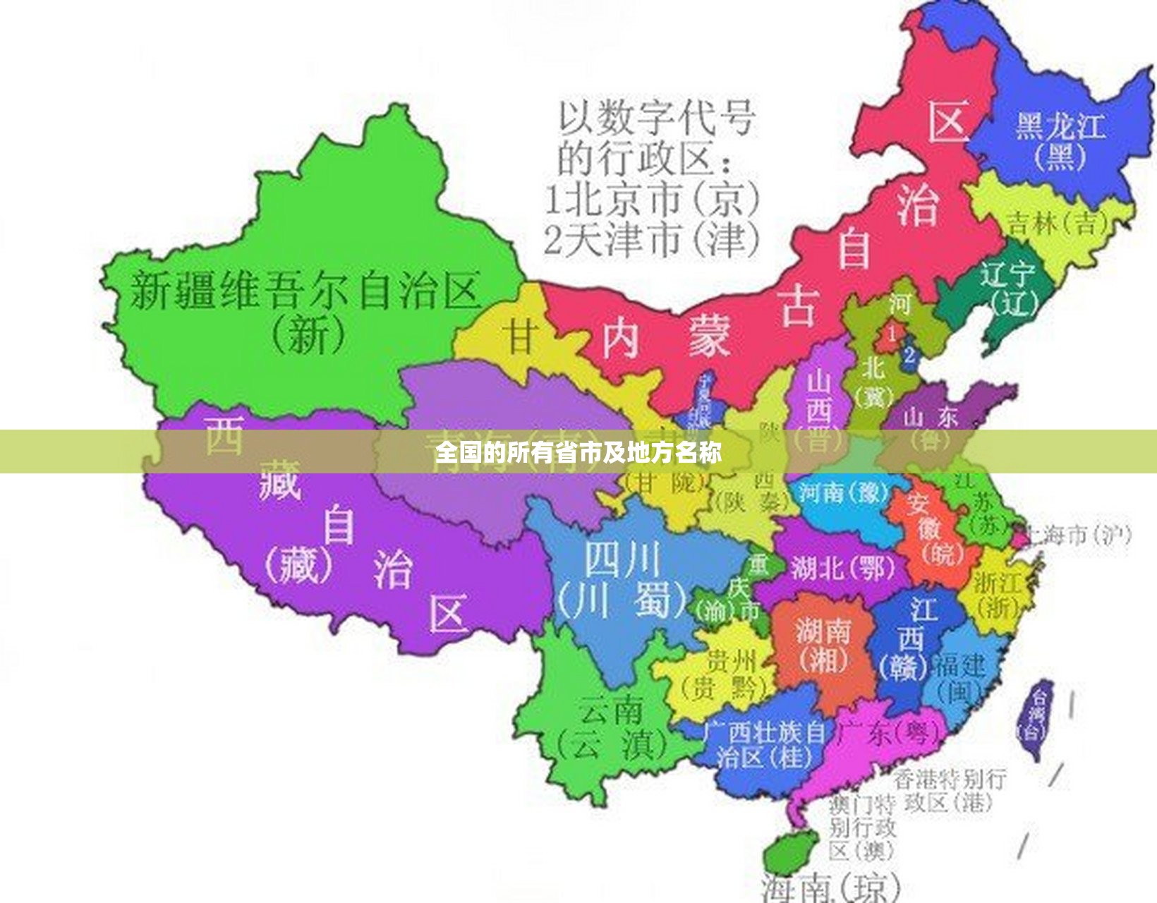 全国的所有省市及地方名称 全国的所有省市及地方名称