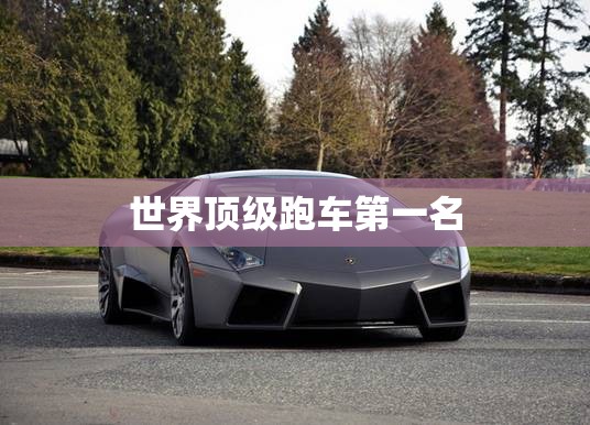 世界顶级跑车第一名 世界顶级跑车第一名
