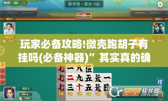玩家必备攻略!微壳跑胡子有挂吗(必备神器)”其实真的确实有挂