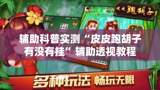 辅助科普实测“皮皮跑胡子有没有挂”辅助透视教程