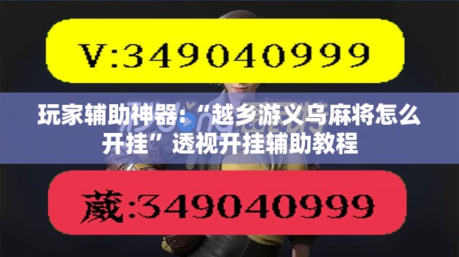 玩家辅助神器:“越乡游义乌麻将怎么开挂”透视开挂辅助教程